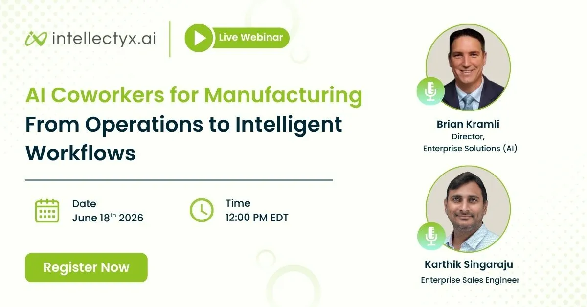 AI Coworkers for Manufacturing: From Operations to Intelligent Workflows