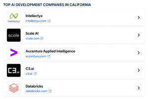 ai development companies in california